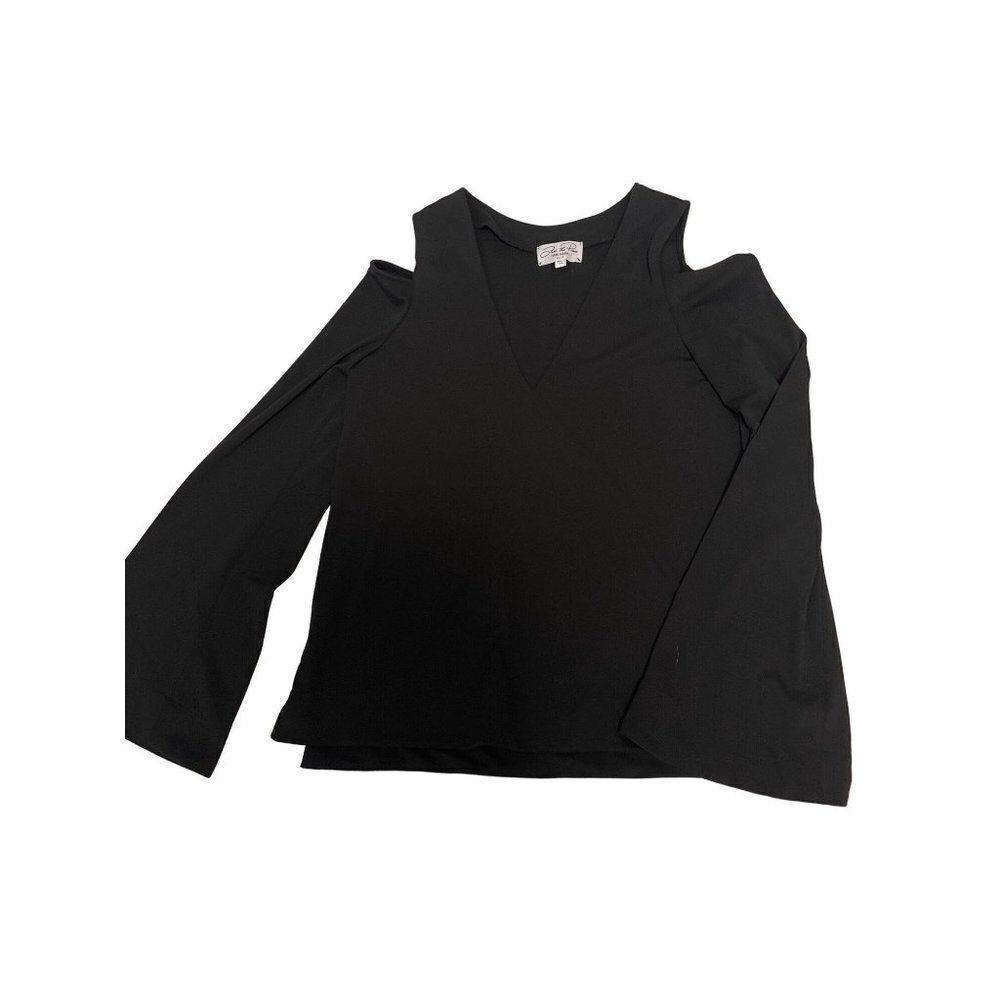 Feel the Piece Terre Jacobs Black Rue Cold Shoulder Top XS Small - Picture 4 of 5